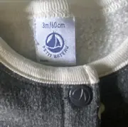 Vorschaubild 2 von Baby Mädchen Sweatjacke Strickjacke Punkte Grau Gr. 60/62