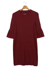 Vorschaubild 1 von Businesskleid Damen 34/XS Rot Elegant Klassisch Plissierte Ärmel