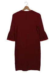 Vorschaubild 2 von Businesskleid Damen 34/XS Rot Elegant Klassisch Plissierte Ärmel