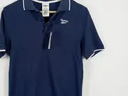 Vorschaubild 2 von Poloshirt Herren Gr. S Navy Blau Kurzarm Sportlich Logo