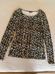 Vorschaubild 6 von TAIFUN Damen Langarmshirt Gr. 38/M Mehrfarbig Punkte Casual