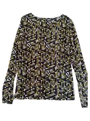 Vorschaubild 8 von TAIFUN Damen Langarmshirt Gr. 38/M Mehrfarbig Punkte Casual