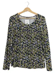 Vorschaubild 1 von TAIFUN Damen Langarmshirt Gr. 38/M Mehrfarbig Punkte Casual