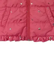 Vorschaubild 3 von Steppjacke Mädchen Gr. 80 Pink Herzen Kapuze gefüttert