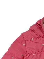 Vorschaubild 2 von Steppjacke Mädchen Gr. 80 Pink Herzen Kapuze gefüttert