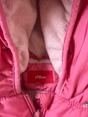 Vorschaubild 4 von Steppjacke Mädchen Gr. 80 Pink Herzen Kapuze gefüttert