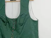 Vorschaubild 3 von Trachtenweste Damen Gr. 50 Grün Jacquard Dirndl Weste