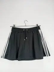 Vorschaubild 2 von Damen Sport Shorts Gr. 38 Schwarz Gestreift Polyester Zugband