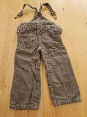 Vorschaubild 2 von Cord Latzhose Kinder Gr. 92 Beige Baumwolle Baby