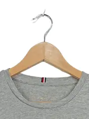Vorschaubild 3 von T-Shirt Damen Gr. M Grau Logo Schriftzug Baumwolle