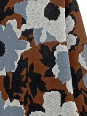 Vorschaubild 3 von Damen Pullover Blumenmuster Mehrfarbig Einheitsgröße Modern