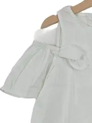 Vorschaubild 7 von Bluse Mädchen Kurzarm Rüschen Weiß Gr. 122 Kinder Frühling Sommer
