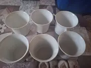 Vorschaubild 3 von Tirschenreuth Kaffeetassen Set 6 Stück Weiß Bavaria Germany