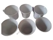 Vorschaubild 1 von Tirschenreuth Kaffeetassen Set 6 Stück Weiß Bavaria Germany