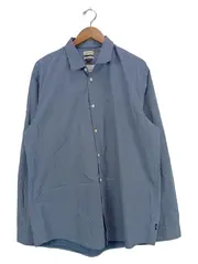Vorschaubild 1 von Business Hemd Herren Langarm Blau Geometrisch Gr. 52 XL Baumwolle
