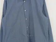 Vorschaubild 3 von Business Hemd Herren Langarm Blau Geometrisch Gr. 52 XL Baumwolle