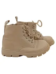 Vorschaubild 1 von Kinder Stiefelette Gr. 27 Beige Schnürschuhe Streetwear Casual