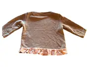 Vorschaubild 2 von Langarmshirt Mädchen Gr. 74 Grau Herz Print Rüschen Baby Oberteil