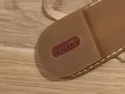 Vorschaubild 4 von Damen Zehentrenner Sandalen Gr. 40 Beige Schmucksteine Sommer