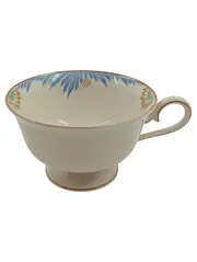 Vorschaubild 1 von Tasse Porzellan Bavaria Germany Blumendekor Weiß Blau