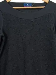 Vorschaubild 3 von Damen Kleid Gr. 40 Schwarz Strukturmuster Elegant