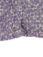 Vorschaubild 5 von Baby Mädchen Bluse Gr. 74 Blumenmuster Lila Baumwolle