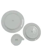 Vorschaubild 2 von Thomas Germany Porzellan Geschirr Set Tasse Unterteller Teller Weiß 3-tlg
