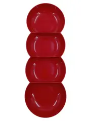 Vorschaubild 1 von Servierschale Snackschale 4er Set Rot Kunststoff 1500ml