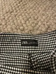 Vorschaubild 2 von Leggings Damen Gr. M kariert schwarz weiß Gingham Treggings