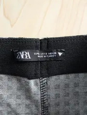 Vorschaubild 3 von Damen Faltenrock kariert Schwarz Gr. M Midi Casual