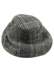 Vorschaubild 1 von Hut Bucket Hat kariert grau Wolle Damen