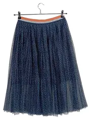 Vorschaubild 1 von Mädchen Faltenrock Gr. 176 Blau Blumenmuster Plissee Rock