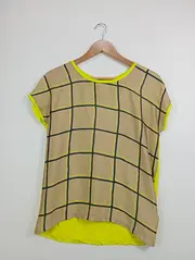 Vorschaubild 7 von Damen Bluse 36/S Kariert Mehrfarbig Modern Viskose