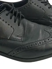 Vorschaubild 3 von Herren Schnürschuhe Business Leder Gr. 42 Schwarz Elegant Brogues