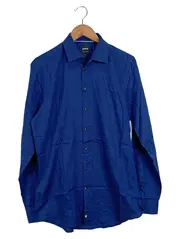 Vorschaubild 1 von Herren Business Hemd Gr. 40 Blau Langarm Baumwolle