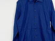 Vorschaubild 3 von Herren Business Hemd Gr. 40 Blau Langarm Baumwolle