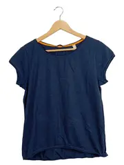 Vorschaubild 1 von Damen T-Shirt Blau Einheitsgröße Casual Kurzarm