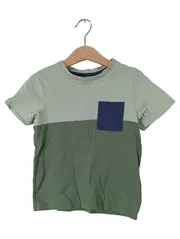 Vorschaubild 1 von T-Shirt Jungen Gr. 110 Blockfarben Brusttasche Grün Blau