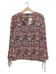 Vorschaubild 1 von Damen Bluse Blumenmuster Mehrfarbig UNI Casual