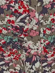 Vorschaubild 4 von Damen Bluse Blumenmuster Mehrfarbig UNI Casual