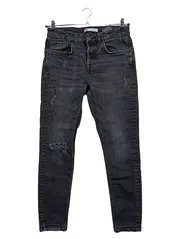 Vorschaubild 1 von Herren Destroyed Jeans Schwarz Skinny W31 Gr. 40 Stretch Denim