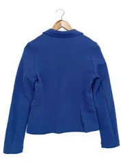 Vorschaubild 2 von Blazer Damen Blau Strukturmuster Gr. 34/XS Business Langarm