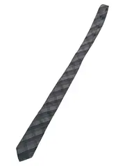 Vorschaubild 2 von Krawatte Herren Grau Gestreift Business Seide 152cm