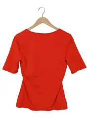 Vorschaubild 2 von Damen T-Shirt Rot Gr. 36/S Basic Casual Kurzarm