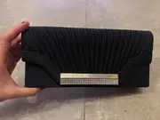 Vorschaubild 2 von Damen Clutch Abendtasche Schwarz Elegant Strass Polyester