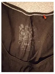 Vorschaubild 2 von Damen Top Ärmellos Schwarz Gr. XL Casual Strasssteine