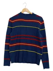 Vorschaubild 1 von Damen Pullover Zopfstrick gestreift Blau Gr. 40/42 Herbst Winter