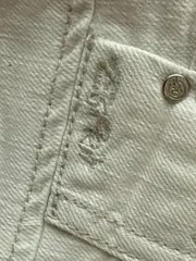 Vorschaubild 5 von Damen Capri Jeans Weiß Gr. 40 W31 Stretch Sommerhose