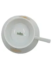 Vorschaubild 2 von Tasse Porzellan Weiß Gold Blumen Dekor Germany Retro