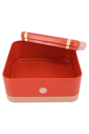 Vorschaubild 2 von Aufbewahrungsbox Rot Metall Vintage Klassisch Elegant Alltag 10x10x5cm